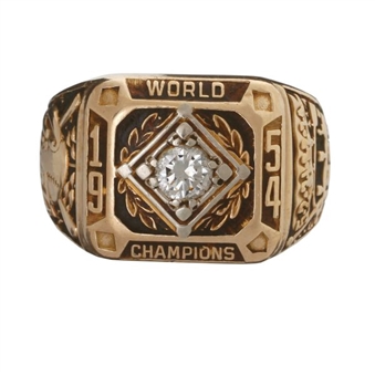 1954 New York Giants World Champions Player Ring (Billy Gardner)